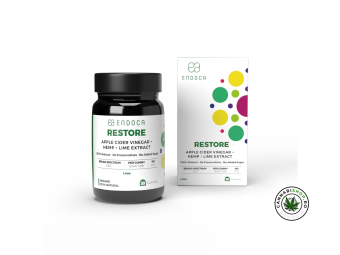CBD Gummies “Restore” 1200mg CBD, THC Free, Lime - ENDOCA